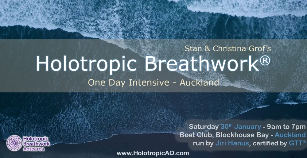 Holotropic Breathwork one-day intensive, Auckland — Saturday 30 January 2027, 9 am to 7 pm, Blockhouse Bay Boat Club